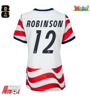 Estados Unidos Miles Robinson #12 Primera Equipación Mujer Mundial 2026 Manga Corta